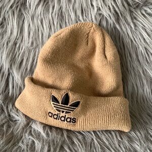 ADIDAS mens knit tan beanie